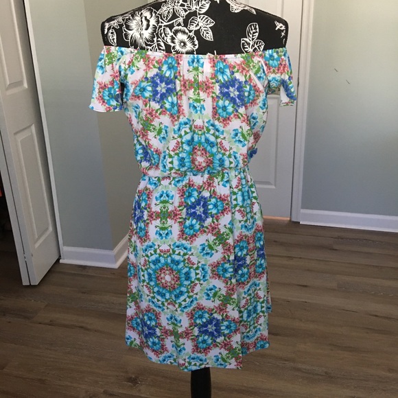 Blue Floral Dress - Picture 5 of 5